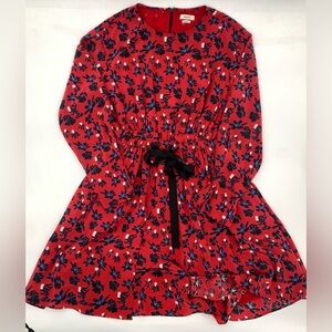 NWOT Jason Wu Long Sleeve Red Skater Dress Size 4